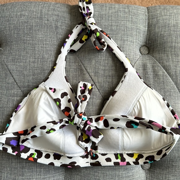 Multi Colored Leopard Print Bikini set Large - Picture 4 of 5